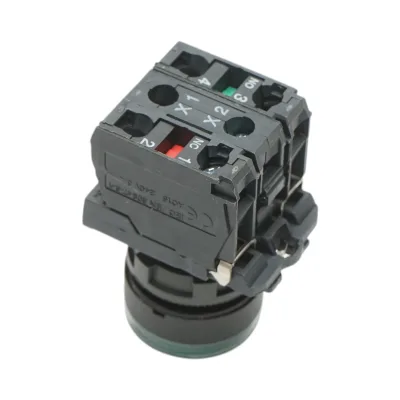 Pulsante con ritorno e segnalazione LED verde 1NO+1NC, 24V/10A, TB5 Breckner Germany - immagine 4