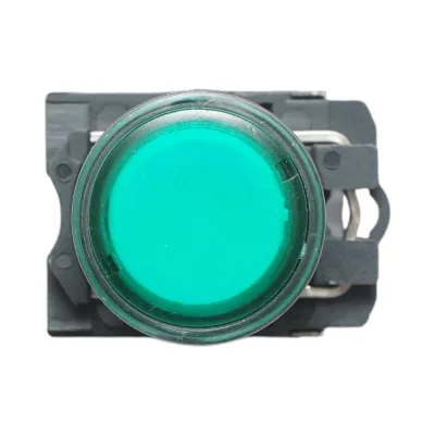 Pulsante con ritorno e segnalazione LED verde 1NO+1NC, 24V/10A, TB5 Breckner Germany - immagine 3