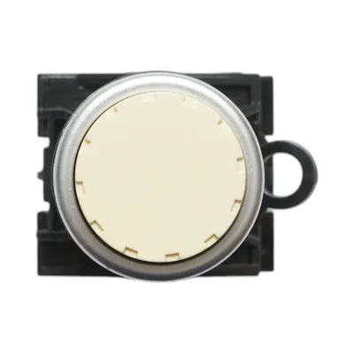 Pulsante convesso con ritorno 1NO+1NC bianco, 10A/600V AC, 1A/250V DC LA42 Breckner Germany - immagine 3