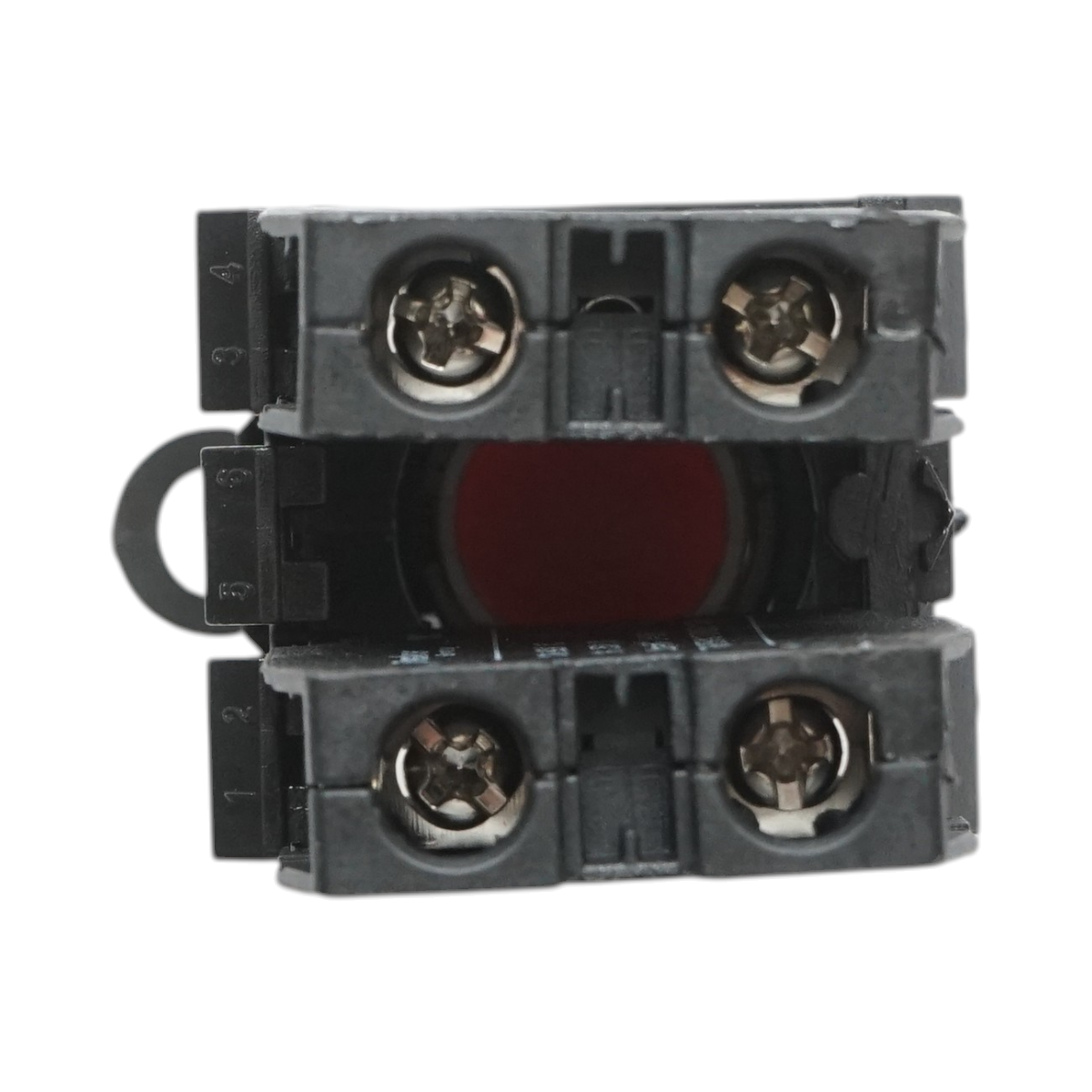 Pulsante convesso con ritorno 1NO+1NC rosso, 10A/600V AC, 1A/250V DC LA42 Breckner Germany - immagine 5
