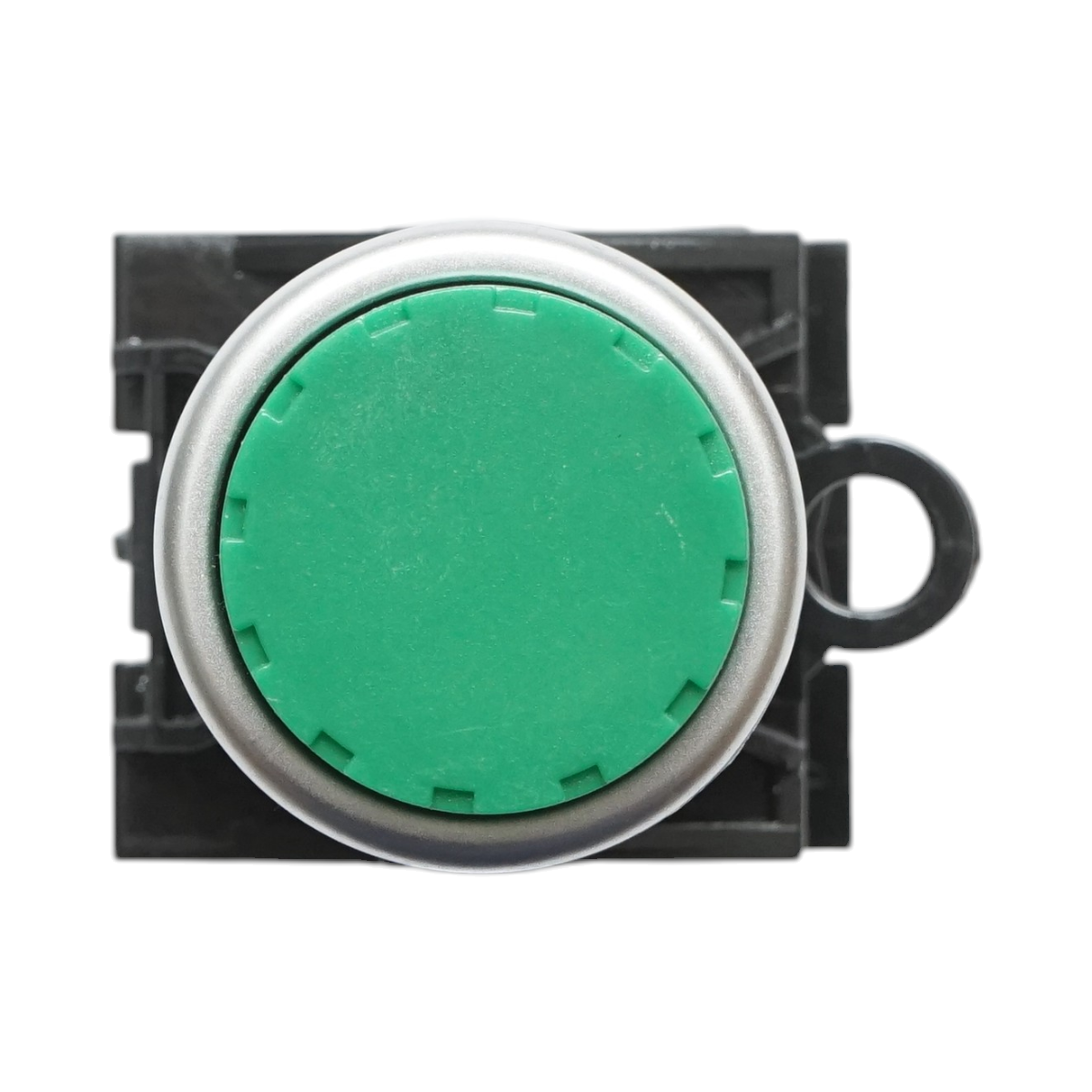 Pulsante convesso con ritorno 1NO+1NC verde, 10A/600V AC, 1A/250V DC LA42 Breckner Germany - immagine 3
