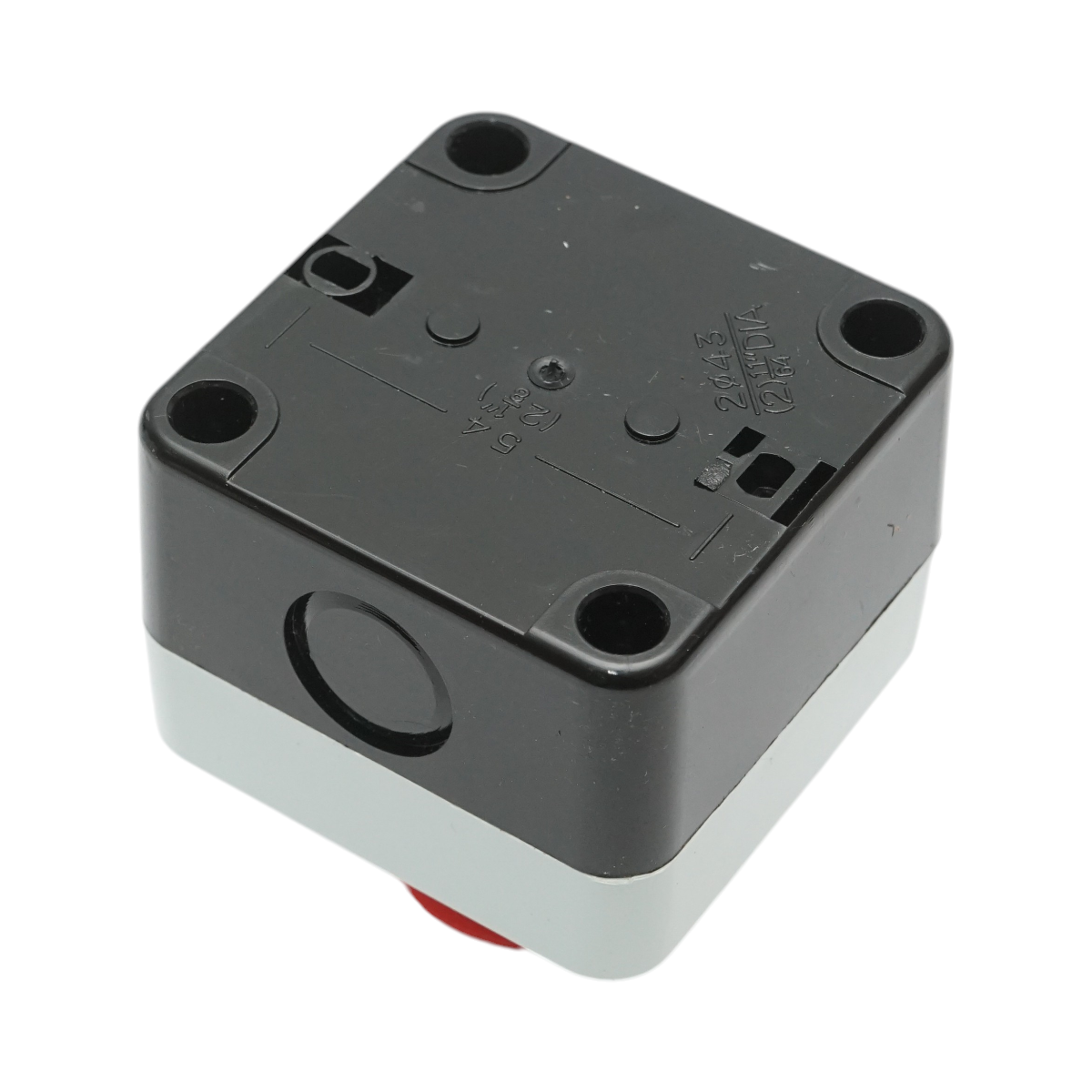 Pulsante di arresto di emergenza con alloggiamento a fungo rosso con ritorno 1NC 40mm Breckner Germany - immagine 3