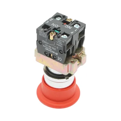 Pulsante di arresto di emergenza rosso 40mm, 1NO+1NC, 400V/10A, LAY5 Breckner Germany - immagine 4