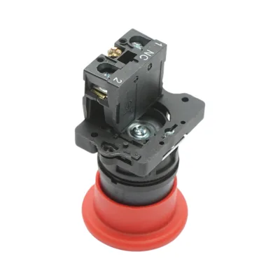 Pulsante di arresto di emergenza rosso con sblocco a rotazione e chiave 40 mm, 1 NC, 400 V/10 A LAY5 Breckner Germany - immagine 4