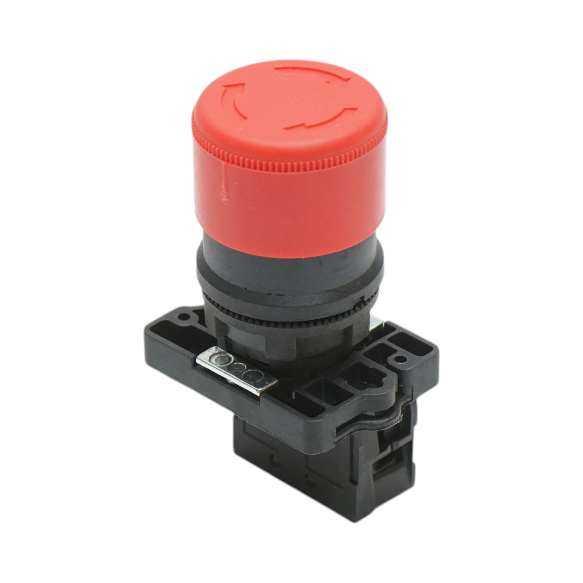 Pulsante di arresto di emergenza rosso con sgancio a rotazione 1NC, 400V/10A, 30mm LAY5 Breckner Germany - immagine 3