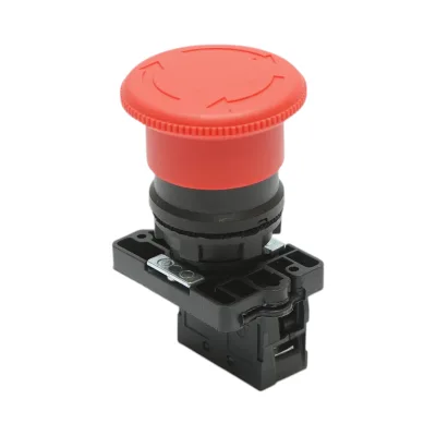 Pulsante di arresto di emergenza rosso con sgancio a rotazione 40 mm, 1 NC, 400 V/10 A LAY5 Breckner Germany - immagine 3