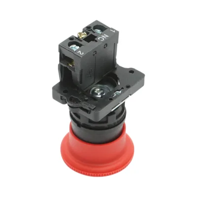 Pulsante di arresto di emergenza rosso con sgancio a rotazione 40 mm, 1 NC, 400 V/10 A LAY5 Breckner Germany - immagine 4