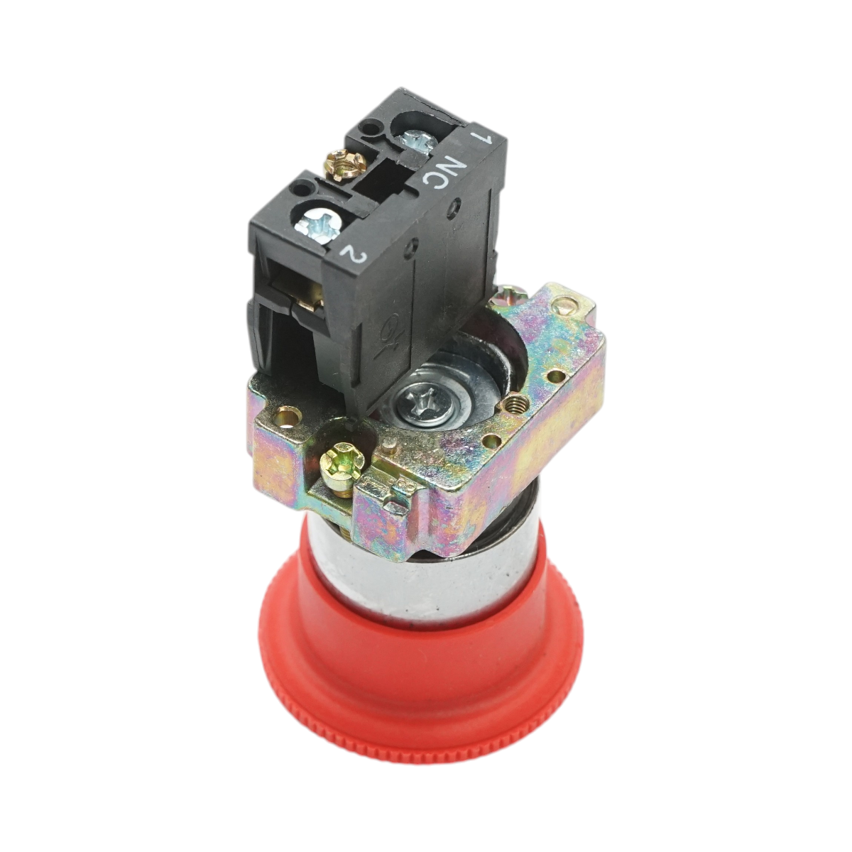 Pulsante di arresto di emergenza rosso con sgancio a rotazione 40 mm, 1 NC, 400 V/10 A, LAY5 Breckner Germany - immagine 4