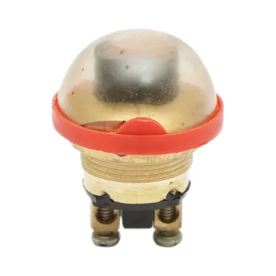 Pulsante di avviamento motore con tappo di protezione dall'acqua New Holland Ø22mm Codice OEM 83955006