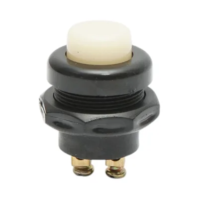 Pulsante di avviamento universale bianco a 2 pin 12V/10A–24V/5A