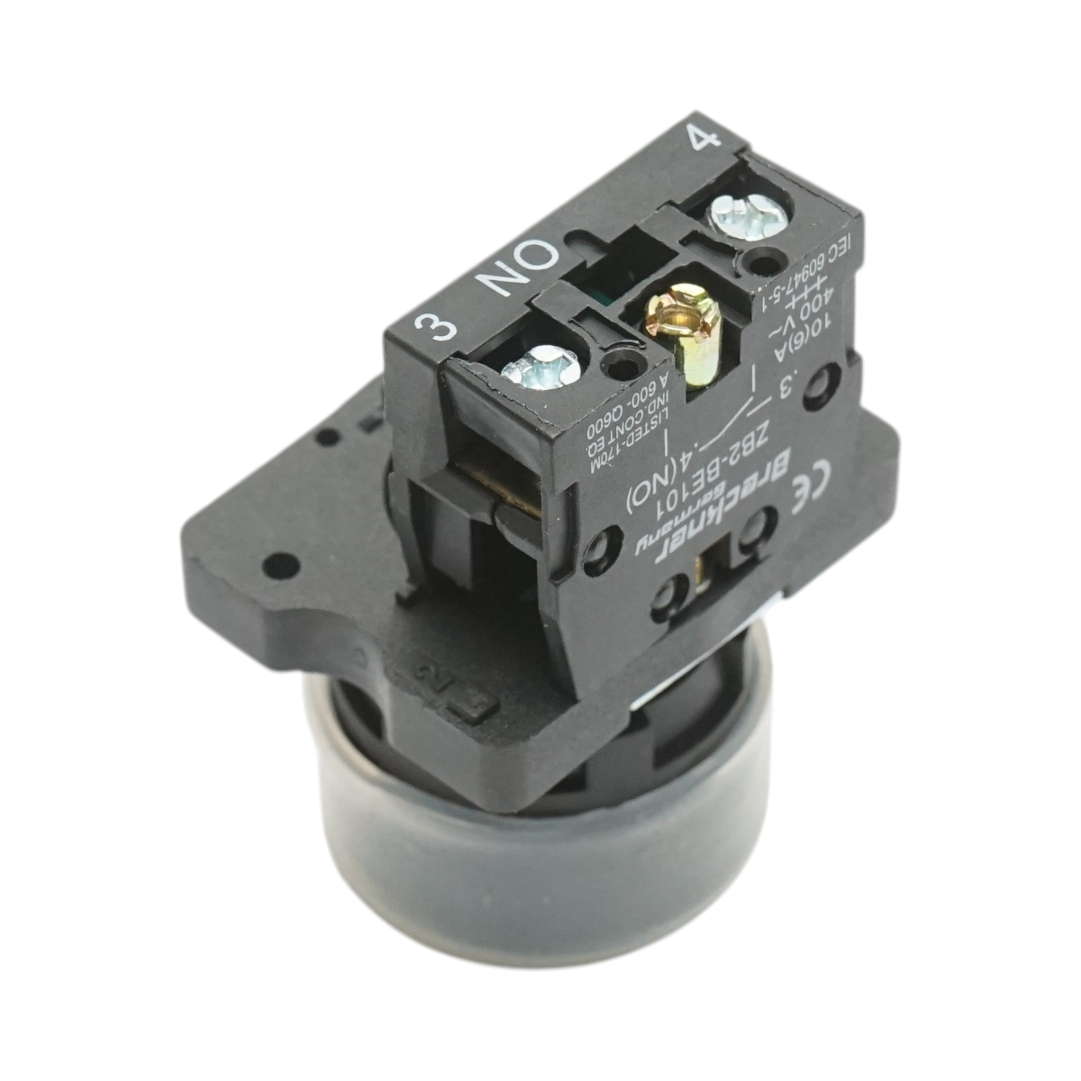 Pulsante di comando con coperchio di protezione verde IP65, 1NO, 400V/10A, LAY5-EP31 Breckner Germany - immagine 3