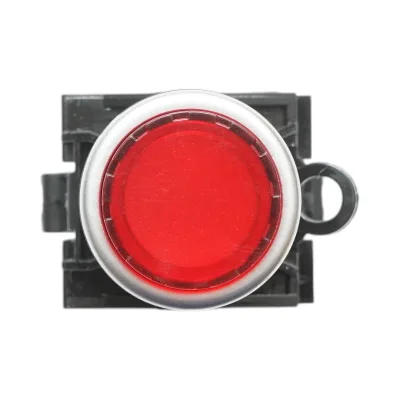 Pulsante di comando convesso illuminato LED 24V AC/DC rosso con ritorno 1NO+1NC, 10A/600V AC, 1A/250V DC TA42 Breckner Germany - immagine 3