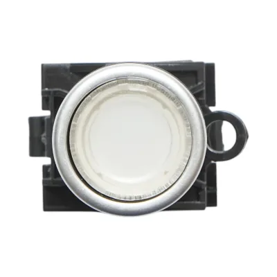 Pulsante di comando illuminato 220V AC LED bianco con ritorno 1NO+1NC, 10A/600V AC, 1A/250V DC LA42 Breckner Germany - immagine 3