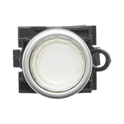 Pulsante di comando illuminato 24V AC/DC LED bianco con ritorno 1NO+1NC, 10A/600V AC, 1A/250V DC LA42 Breckner Germany - immagine 3