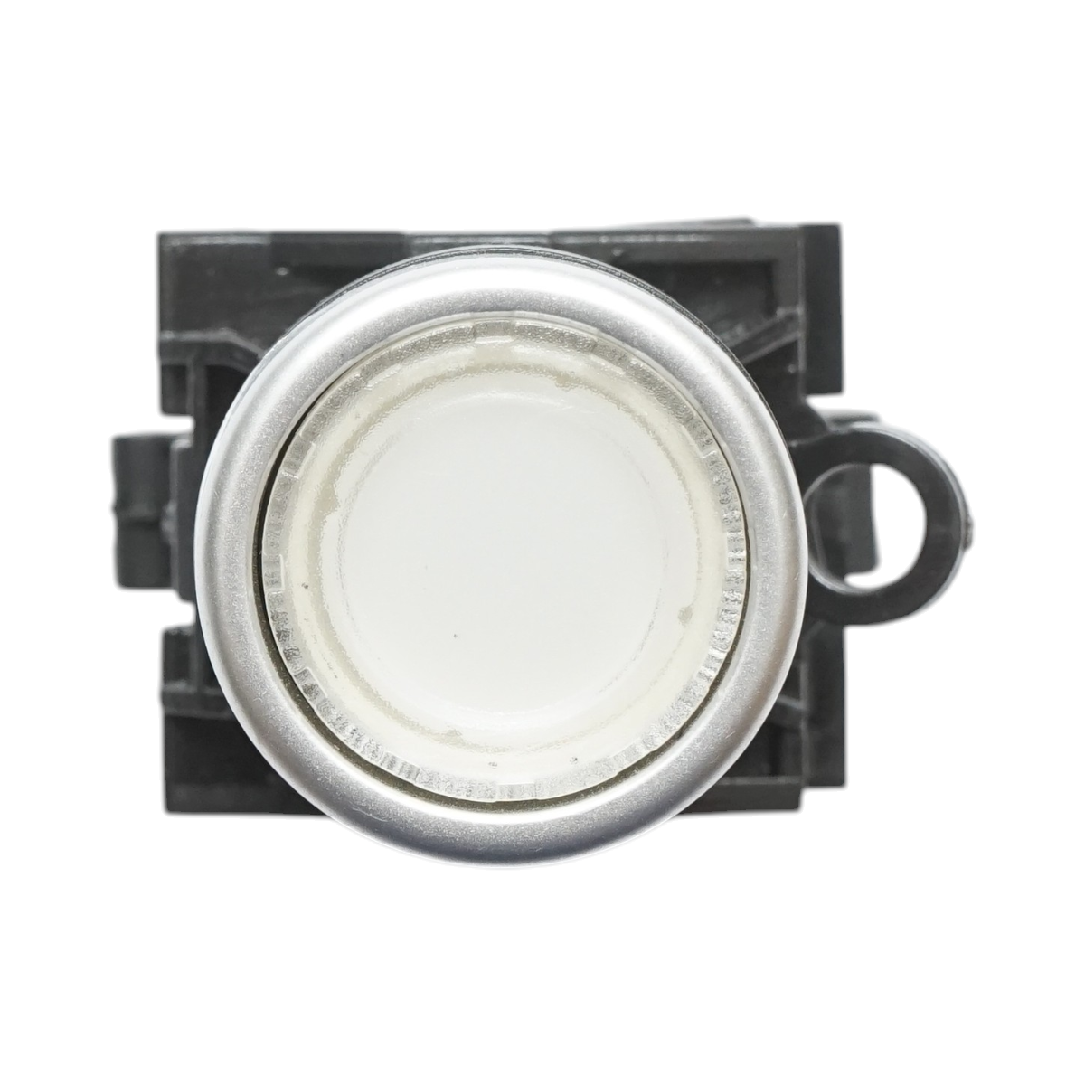 Pulsante di comando illuminato 24V AC/DC LED bianco con ritorno 1NO+1NC, 10A/600V AC, 1A/250V DC LA42 Breckner Germany - immagine 3