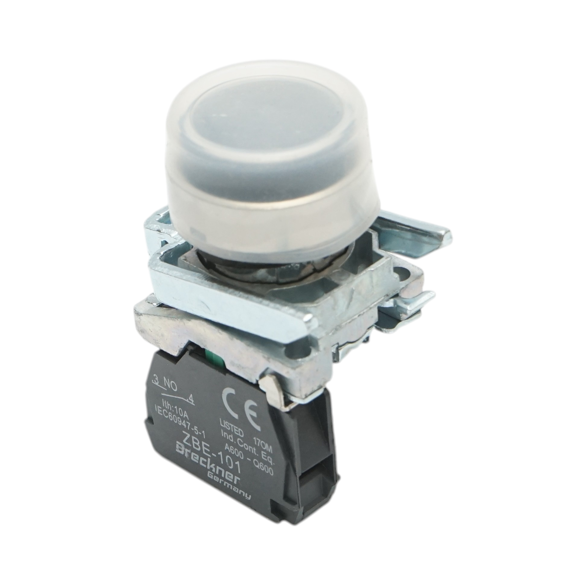 Pulsante di comando nero con cappuccio protettivo 22 mm, 1NO, TB4-BP21, IP65 Breckner Germany - immagine 3