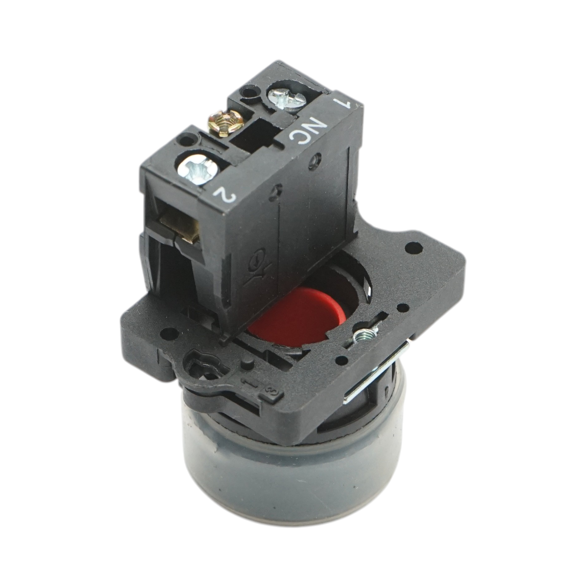 Pulsante di comando rosso con coperchio protettivo 1NC, 400V/10A, LAY5-EP42, IP65 Breckner Germany - immagine 3