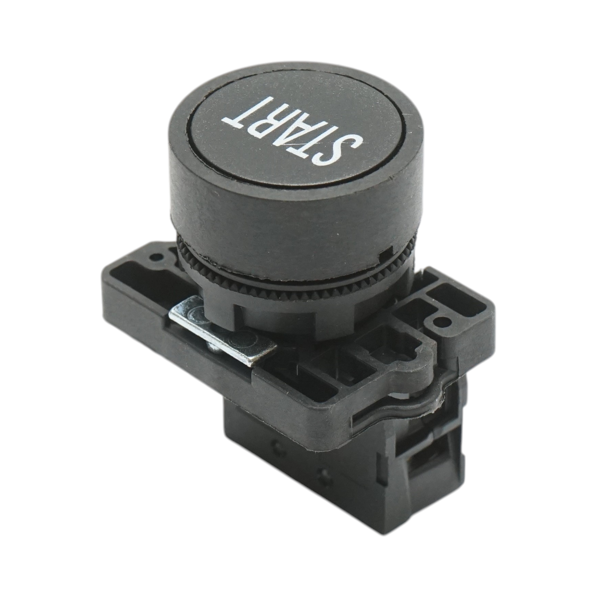 Pulsante di comando START nero con ritorno 1NO, 400V/10A, LAY5 Breckner Germany - immagine 3