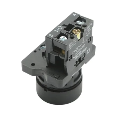 Pulsante di comando START nero con ritorno 1NO, 400V/10A, LAY5 Breckner Germany - immagine 4