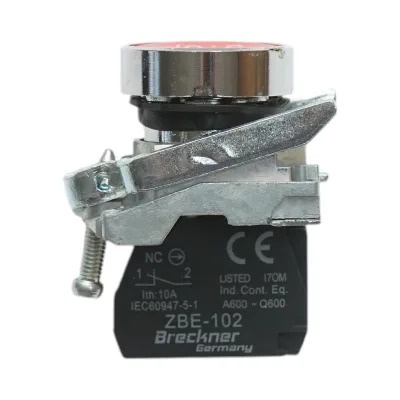Pulsante di comando STOP con ritorno 1NC, 10A, TB4 Breckner Germany - immagine 2