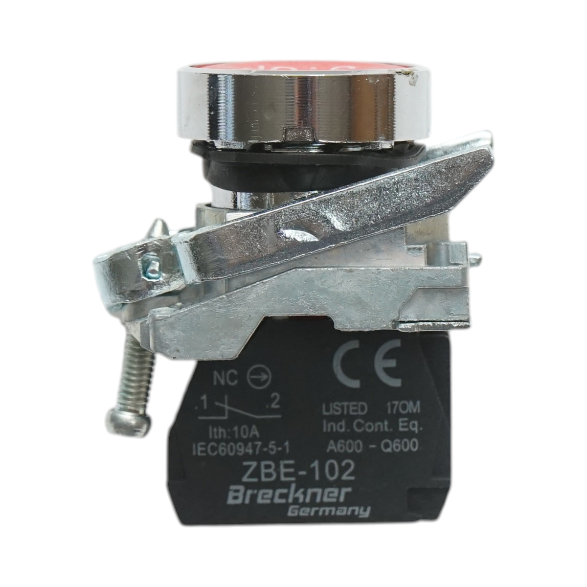 Pulsante di comando STOP con ritorno 1NC, 10A, TB4 Breckner Germany - immagine 2