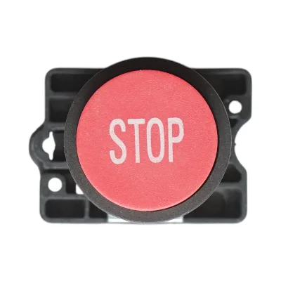 Pulsante di comando STOP convesso rosso con ritorno 1NC, 400V/10A, LAY5 Breckner Germany - immagine 2