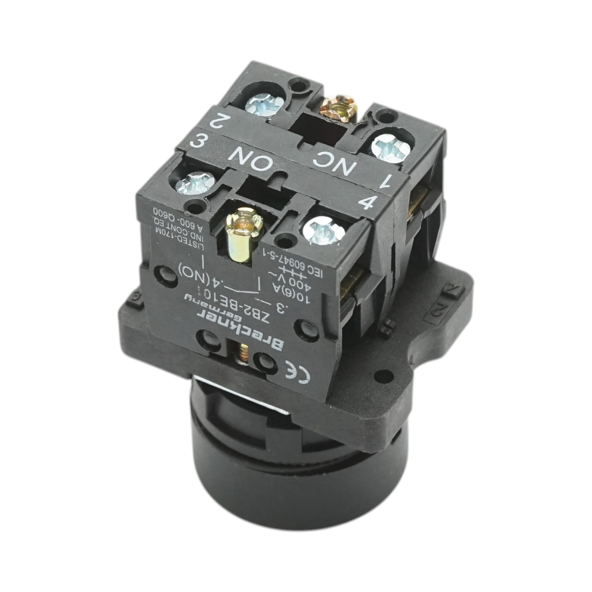 Pulsante di ritorno verde 1NO+1NC, 400V/10A LAY5 - immagine 4
