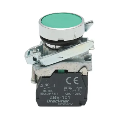 Pulsante di ritorno verde 1NO, 10A, TB4-BA31 Breckner Germany