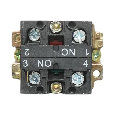 Pulsante in metallo rosso con ritorno 1NO+1NC, 400V/10A, LAY5 Breckner Germany - immagine 5