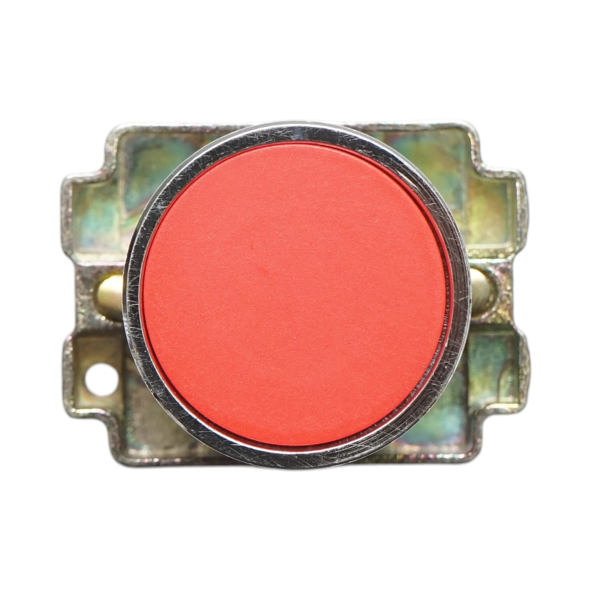 Pulsante in metallo rosso con ritorno 1NO+1NC, 400V/10A, LAY5 Breckner Germany - immagine 3