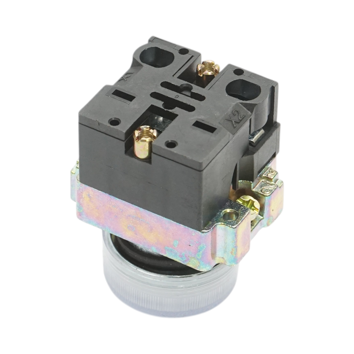 Pulsante indicatore LED bianco 220V LAY5 Breckner Germany - immagine 4