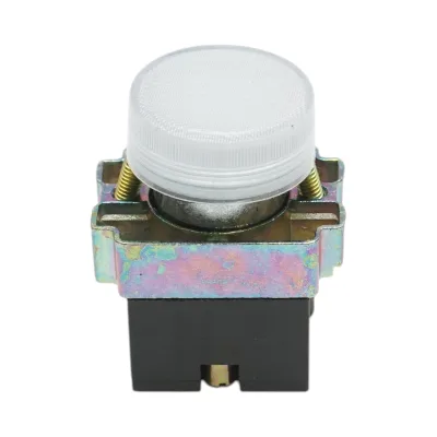 Pulsante indicatore LED bianco 220V LAY5 Breckner Germany - immagine 2