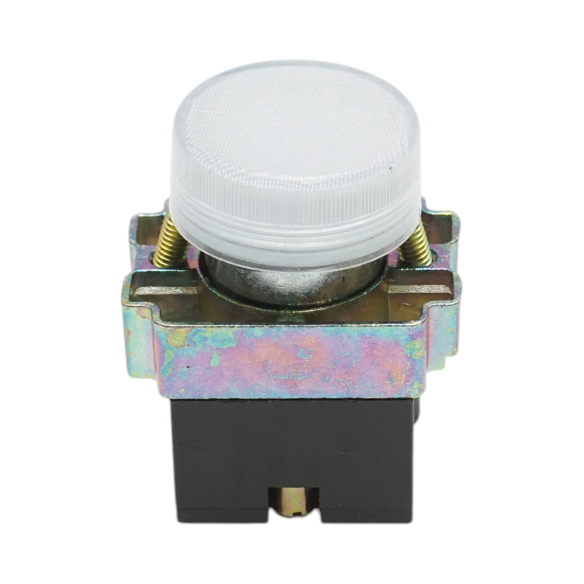 Pulsante indicatore LED bianco 220V LAY5 Breckner Germany - immagine 2