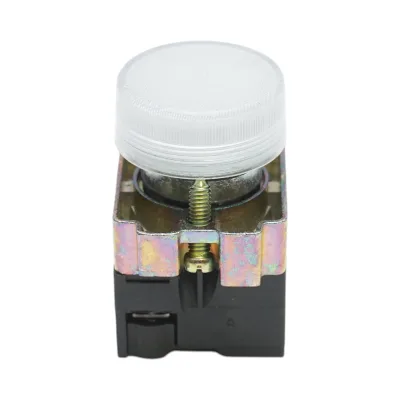 Pulsante indicatore LED bianco 24V LAY5 Breckner Germany - immagine 2