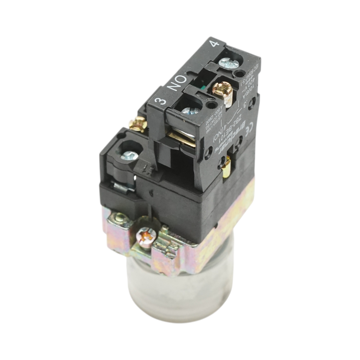 Pulsante indicatore LED bianco con protezione 1NC, 400V/10A, LAY5 Breckner Germany - immagine 4