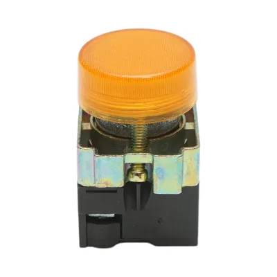 Pulsante indicatore LED giallo 220V LAY5 Breckner Germany - immagine 2