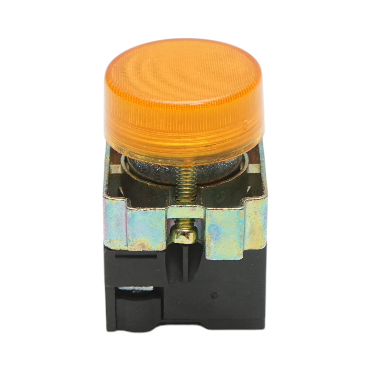 Pulsante indicatore LED giallo 220V LAY5 Breckner Germany - immagine 2