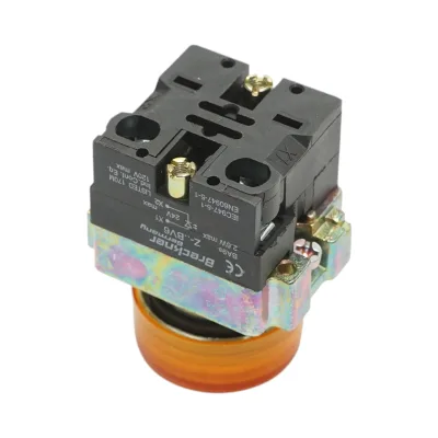 Pulsante indicatore LED giallo 24V LAY5 Breckner Germany - immagine 4