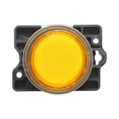 Pulsante indicatore LED giallo con resistenza integrata 1NO, 220V, LAY5 Breckner Germany - immagine 2