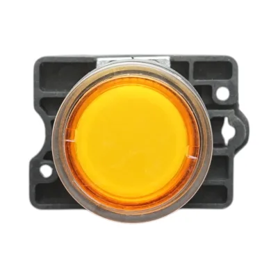 Pulsante indicatore LED giallo con resistenza integrata 1NO, 24V LAY5 Breckner Germany - immagine 2