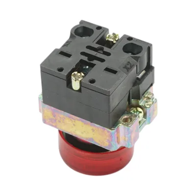 Pulsante indicatore LED rosso 220V LAY5 Breckner Germany - immagine 4