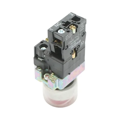 Pulsante indicatore LED rosso con protezione 1NC, 400V/10A, LAY5 Breckner Germany - immagine 4
