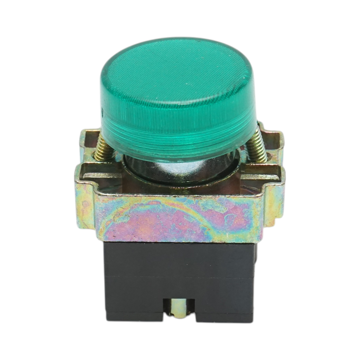 Pulsante indicatore LED verde 220V LAY5 Breckner Germany - immagine 2