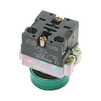 Pulsante indicatore LED verde 24V LAY5 Breckner Germany - immagine 4