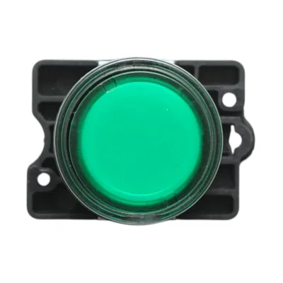Pulsante indicatore LED verde con resistenza integrata 1NO, 220V, LAY5 Breckner Germany - immagine 2