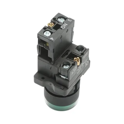 Pulsante indicatore LED verde con resistenza integrata 1NO, 24V LAY5 Breckner Germany - immagine 4