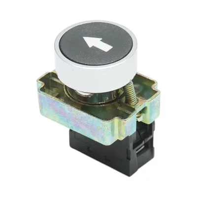 Pulsante nero con ritorno e marcatura 1NO, 400V/10A, LAY5 Breckner Germany - immagine 3