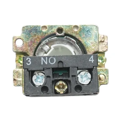 Pulsante nero con ritorno e marcatura 1NO, 400V/10A, LAY5 Breckner Germany - immagine 5