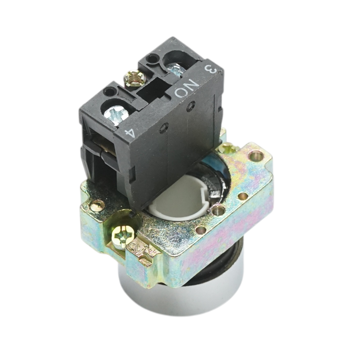 Pulsante nero con ritorno e marcatura 1NO, 400V/10A, LAY5 Breckner Germany - immagine 4
