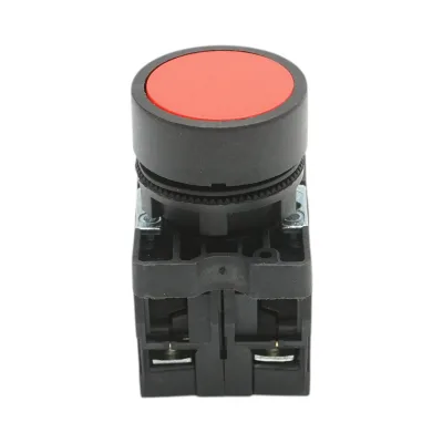 Pulsante rosso con ritorno 1NO+1NC, 400V/10A, LAY5 Breckner Germany - immagine 2